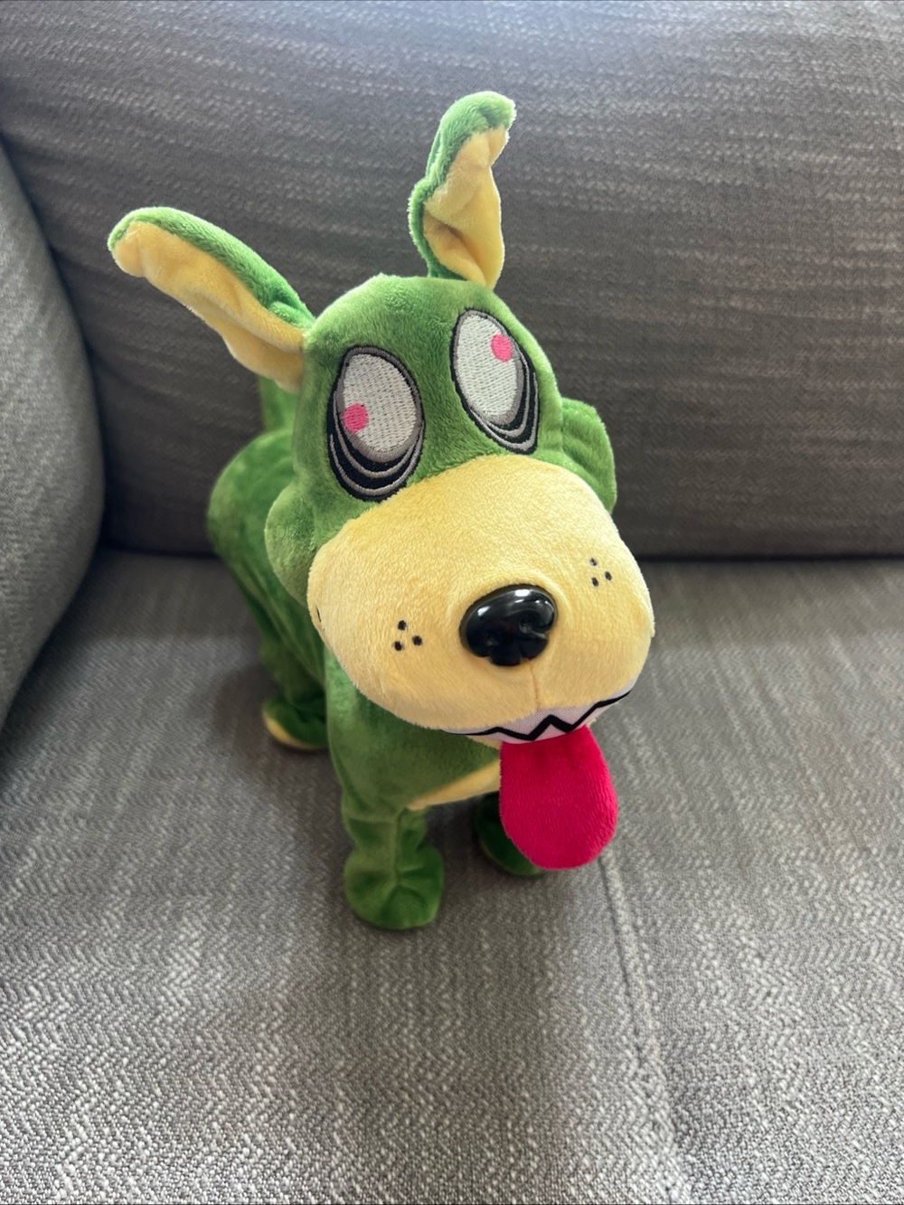 Gemmy Halloween Zombie Dog Shake Dancing Animated Music Tested Working Funny